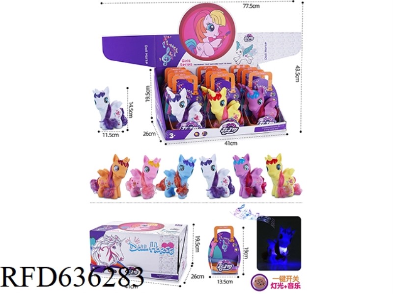 BIGHORN HORSE + LIGHT MUSIC 12PCS
