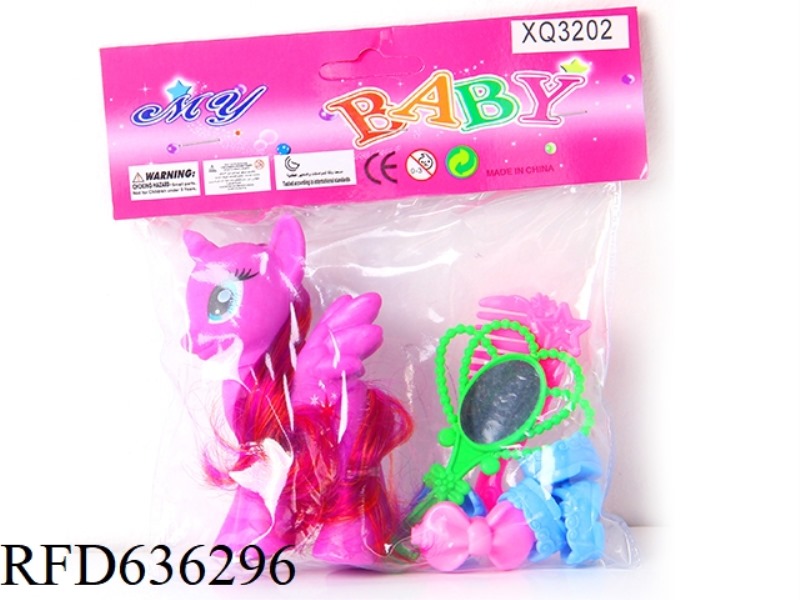 HORSE + CLIP + COMB + MIRROR + FLAT SHOES