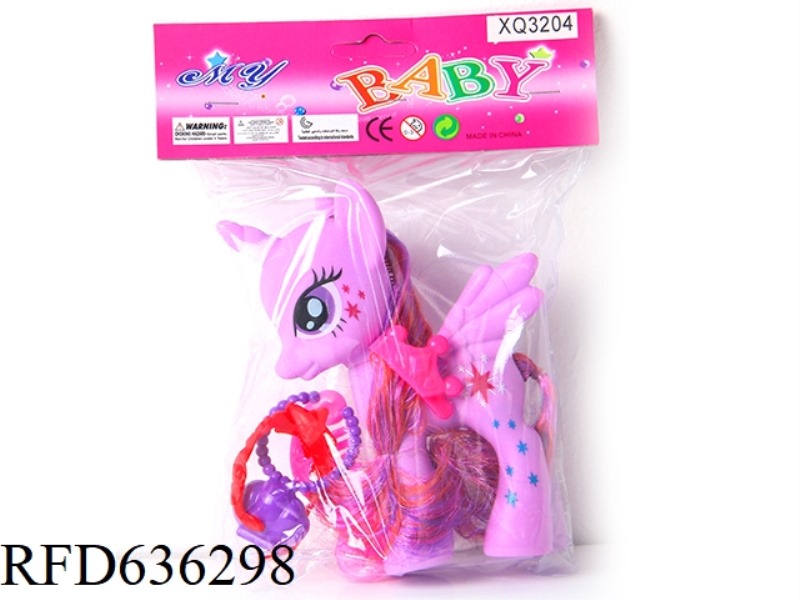 HORSE + CROWN + CLIP + COMB + NECKLACE