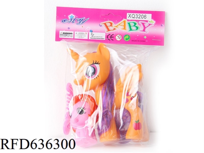 5 INCH OPEN HORSE + BIG HEAD HORSE + COMB