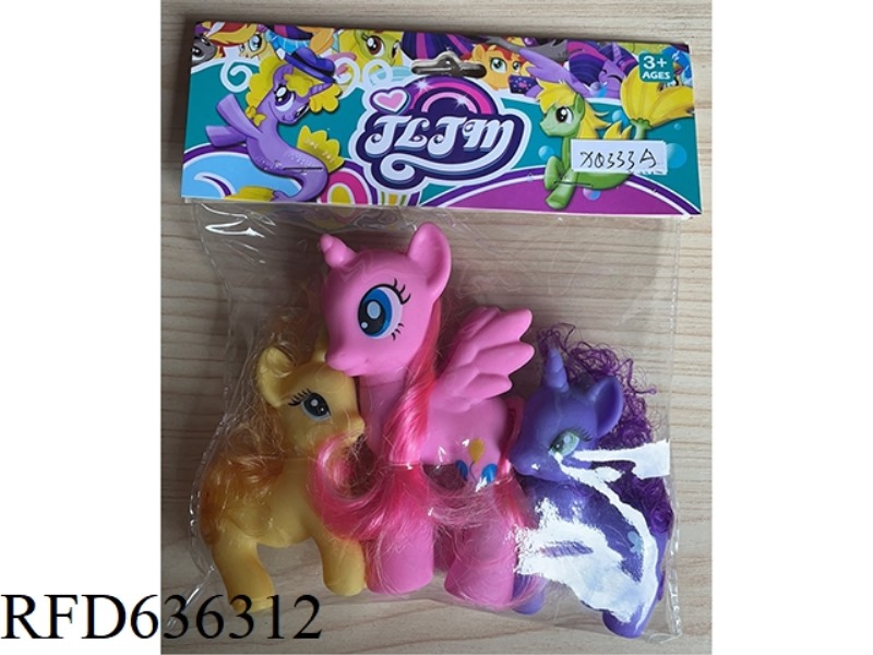 1 NUMBER 3 HORSE +2 OLD PONIES