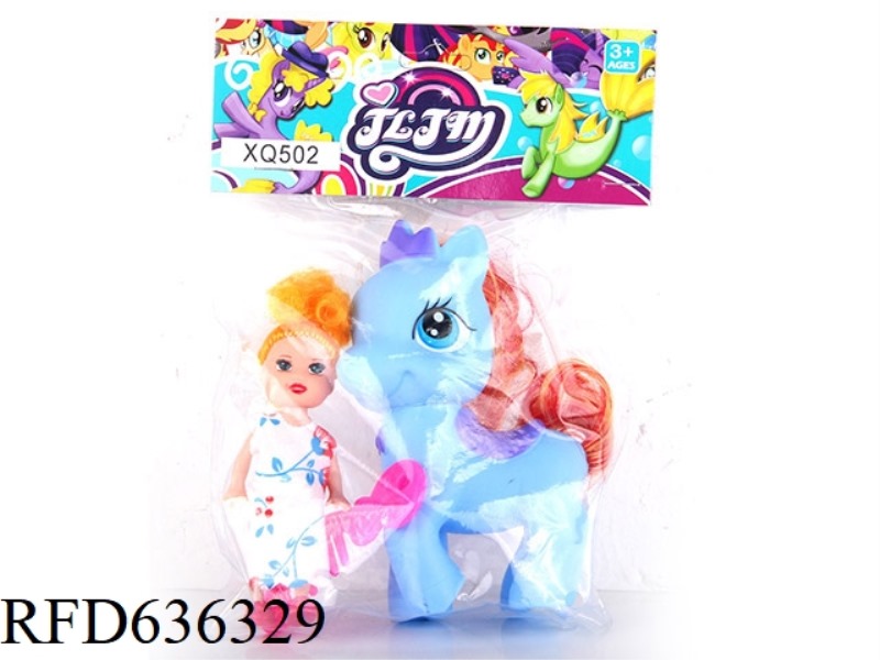 CROWN HORSE + BABY + COMB
