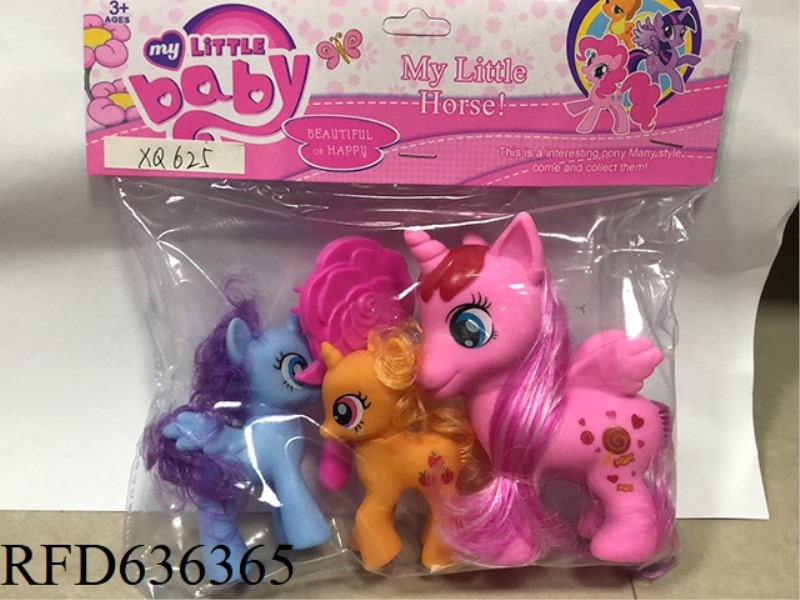 HORNED HORSE + 4 PONIES 2 + COMBS