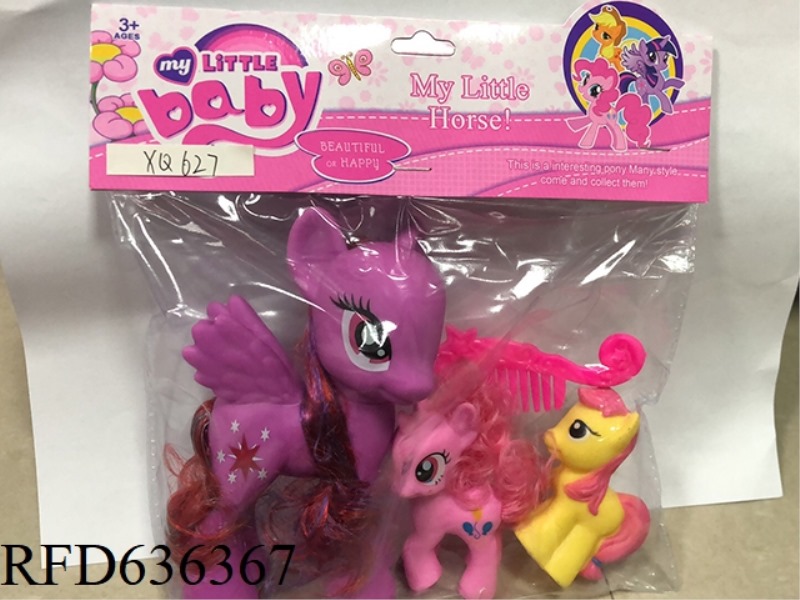 HORSE NUMBER 2 + HORSE NUMBER 4 + CONJOINED HORSE + COMB