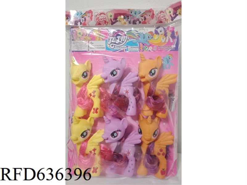 5 INCH OPEN HORSE 6PCS