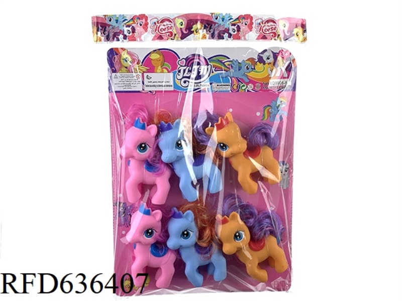 CROWN HORSE 6PCS