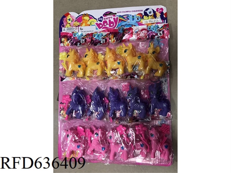 OLD PONY + COMB 15PCS