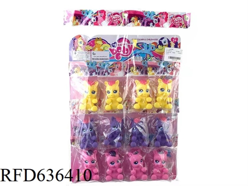 RIDING HORSE TRICOLOR 12PCS