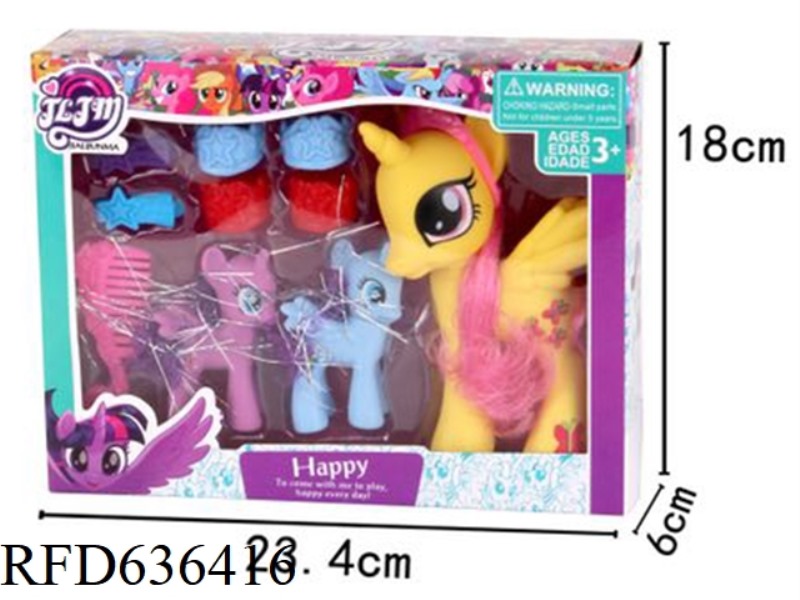 HORSE 3 WITH SHOE CLIP COMB