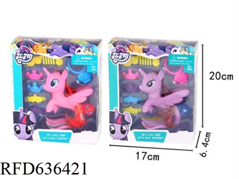 MERMAID HORSE WITH COMB, CLIP