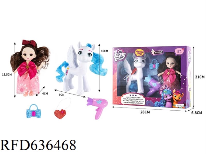 188 FAIRY CUTE HORSE BIG 1+6 