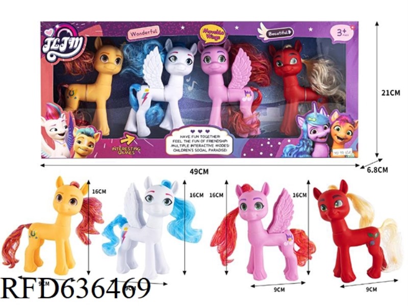 188 FAIRY CUTE HORSE BIG 4 PACK (MIXED PACK)