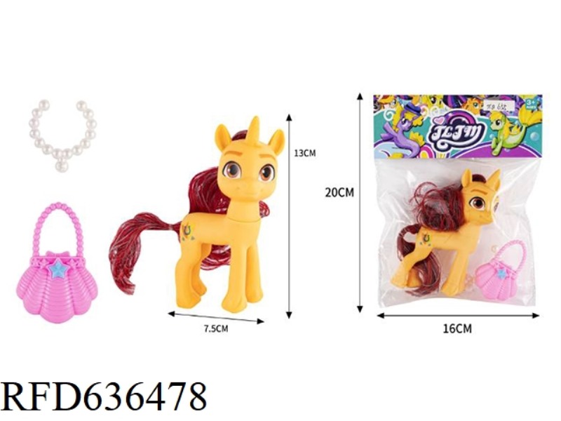 188 FAIRY CUTE HORSE SMALL 1+ BAG + BEAD CHAIN