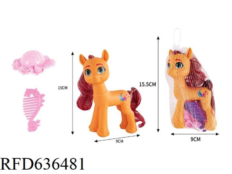 188 FAIRY CUTE HORSE BIG 1 (MIXED) + HAT + COMB