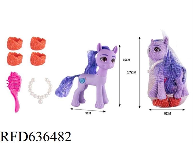 188 FAIRY CUTE HORSE BIG 1 (MIXED) + COMB +2 HORSE SHOES + BEAD RING