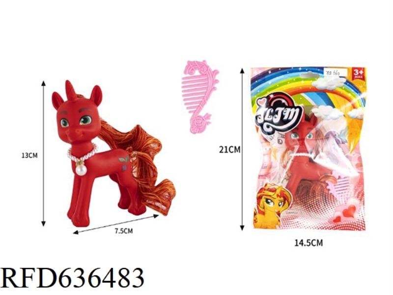 188 FAIRY CUTE HORSE SMALL 1 (WITHOUT WINGS) + BEAD CHAIN + COMB