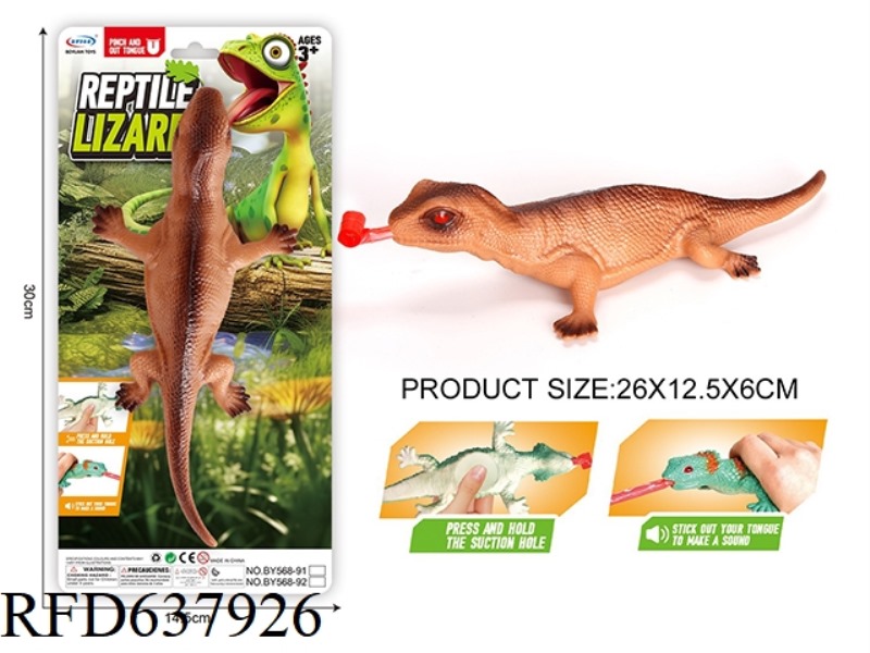 GLUE MODEL PRESS TONGUE OUT (NORTHERN GRASS LIZARD)