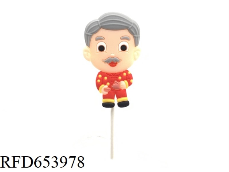 SOFT RUBBER-FULL-BODY TEAPOT GRANDPA