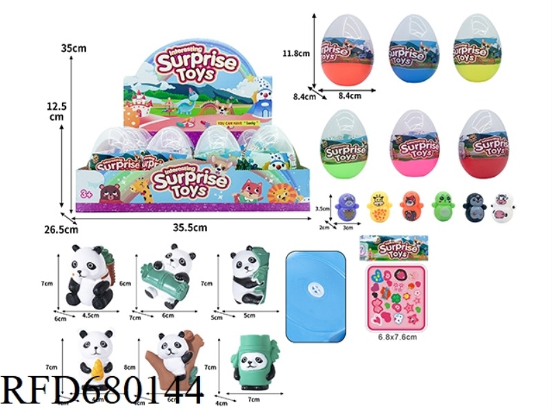 RUBBER-LINED PUZZLE SIMULATION PANDA