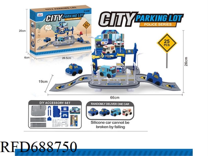 POLICE GLUE CAR PARKING LOT