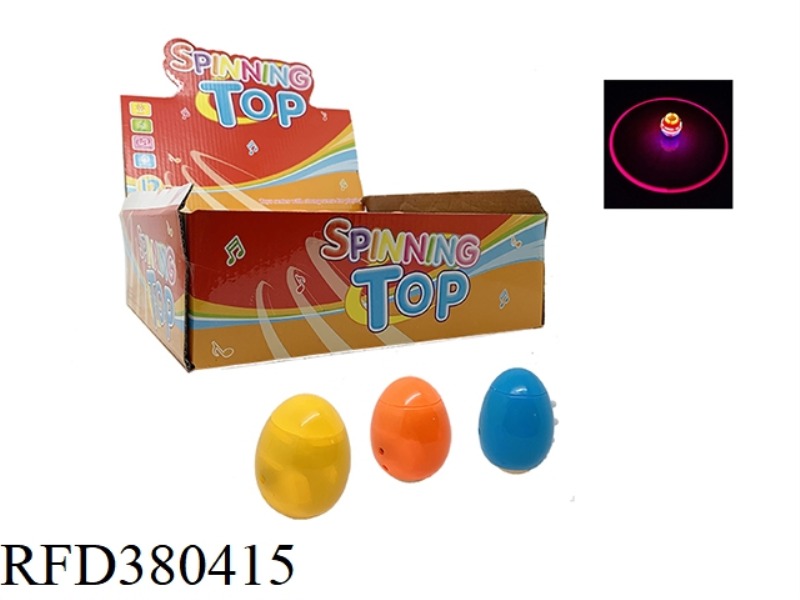 EASTER EGG FLASH MUSIC GYRO 12PCS