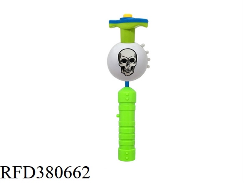 SKULL HEAD LIGHT MUSIC ELECTRIC GYRO STICK