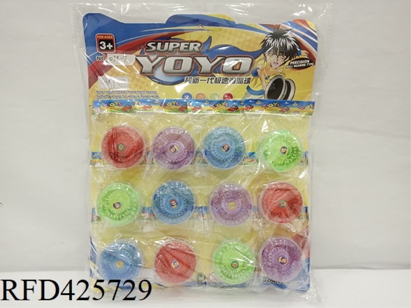 YO-YO WITH LIGHT 12PCS