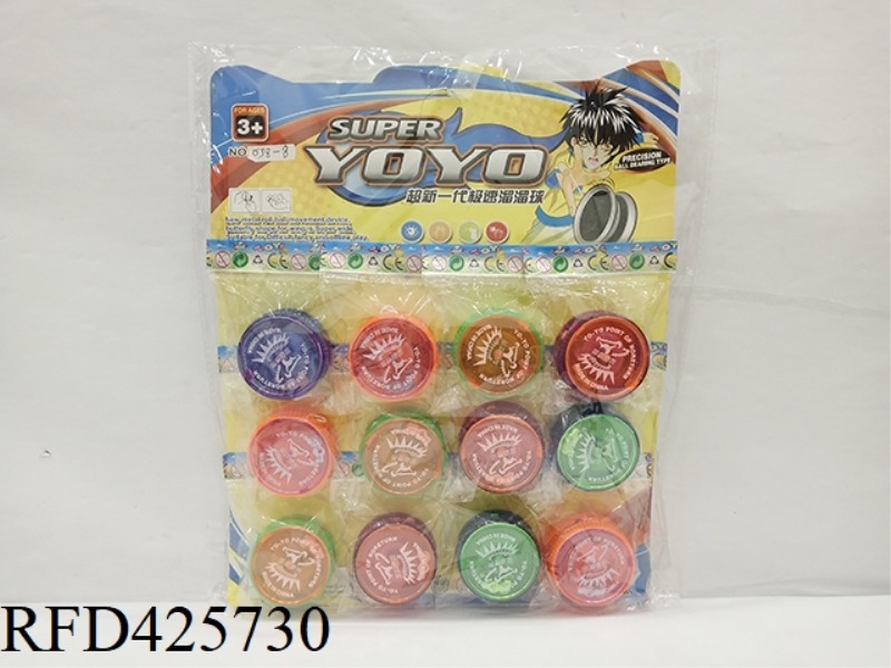 YO-YO WITH LIGHT 12PCS