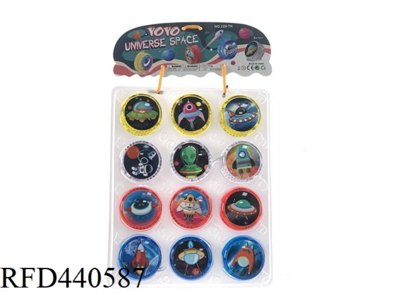 PS LIGHT CLUTCH YO-YO-SPACEMAN (12PCS)