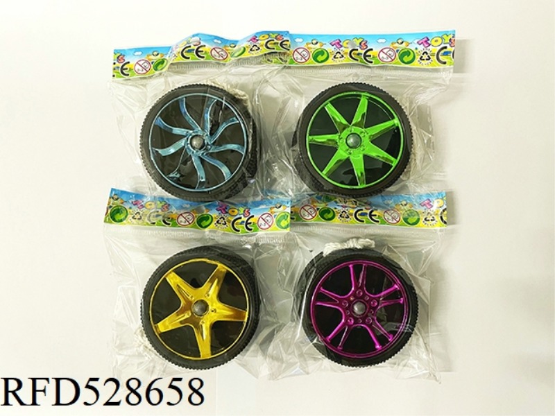 ELECTROPLATED WHEEL MESH TIRE YO-YO (4 MODELS)