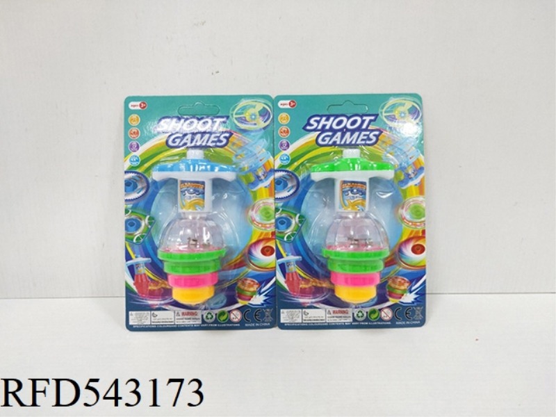 HANDLE WITH 2 COLOR BOUNCE FLASHING GYRO