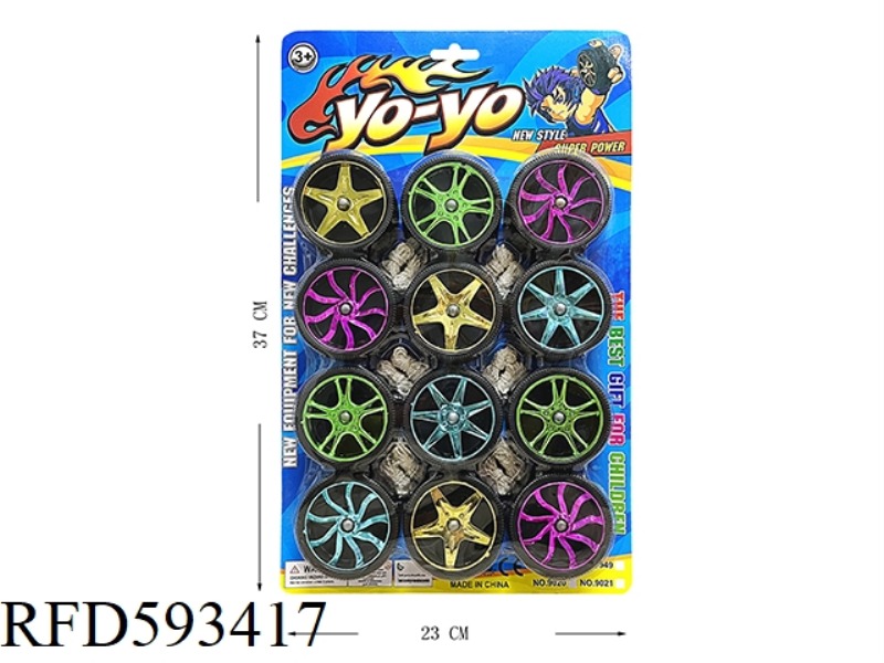 ELECTROPLATED WHEEL NETWORK TIRE YO-YO (4 MODELS)