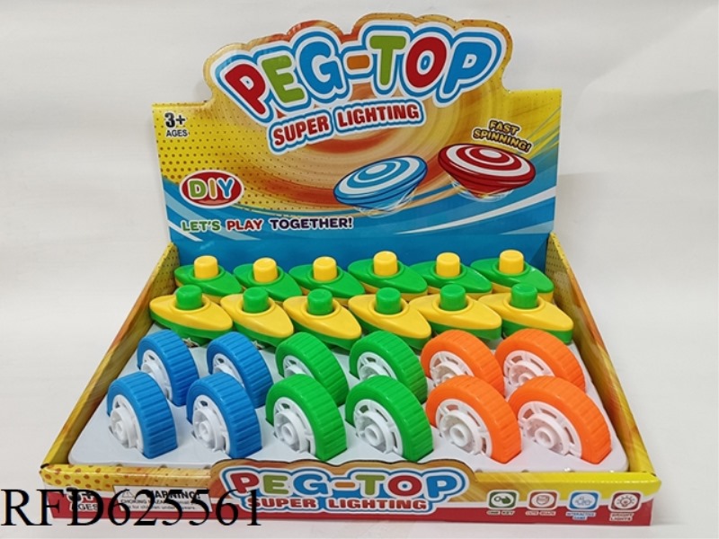 LIGHT WHEEL GYROSCOPE (12 PCS)