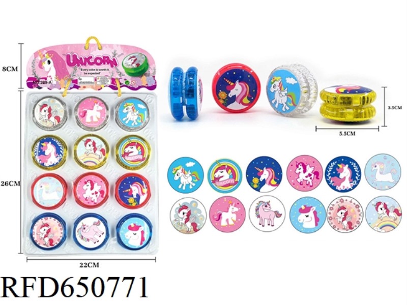 UNICORN YO-YO WITH LIGHT CLUTCH