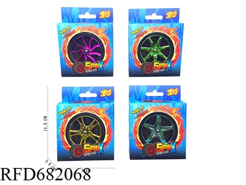ELECTROPLATED WHEEL NET TIRE YO-YO