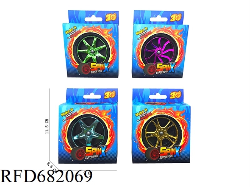 ELECTROPLATED WHEEL NET TIRE YO-YO
