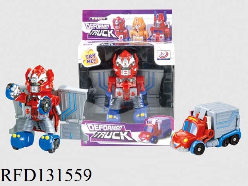 TRANSFORMATION CONTAINER TRUCK WITH LIGHT AND MUSIC