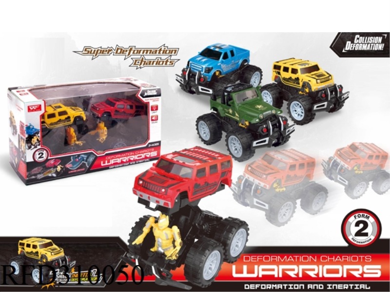 FRICTION CRASH TRANSFORMATION FIGHT SUV 2PCS