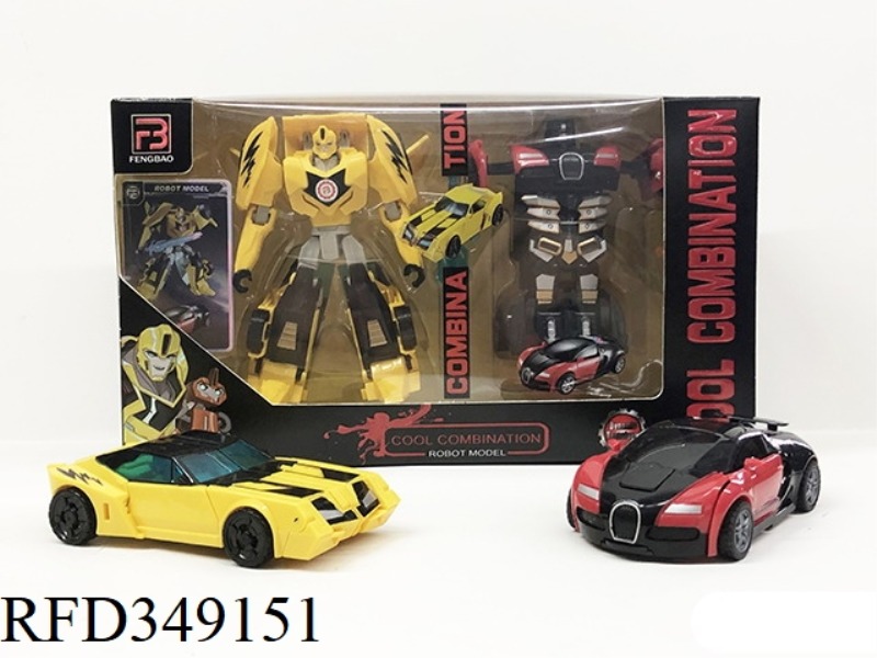 MANUAL DEFORMATION ROBOT CAR + MANUAL ONE-KEY DEFORMATION CAR