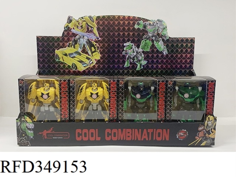 TRANSFORMING ROBOT CAR & TRANSFORMING ROBOT DINOSAUR12PCS/DB)