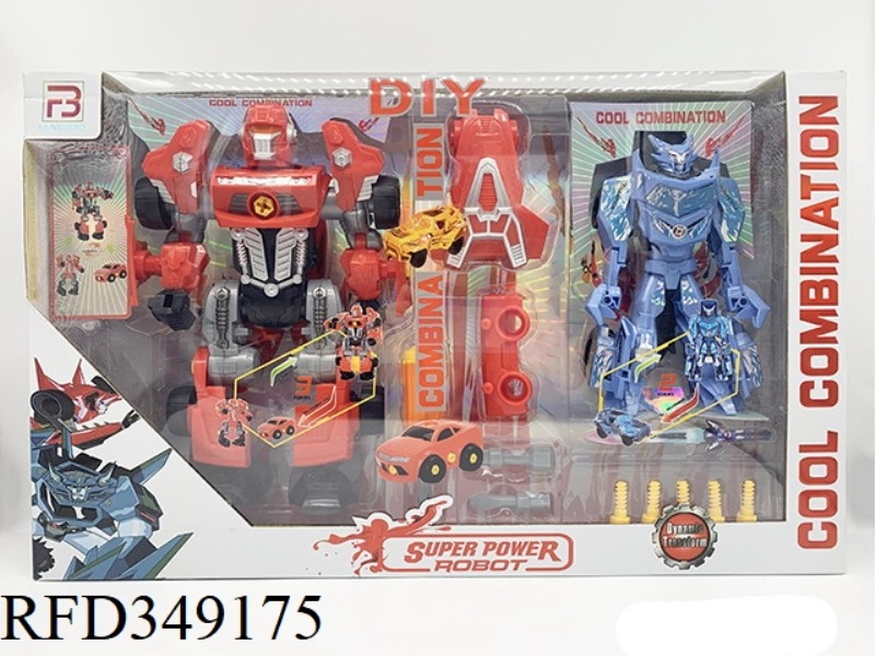 DISASSEMBLY AND ASSEMBLY OF DEFORMED ROBOT + ONE-STEP DEFORMED WEREWOLF