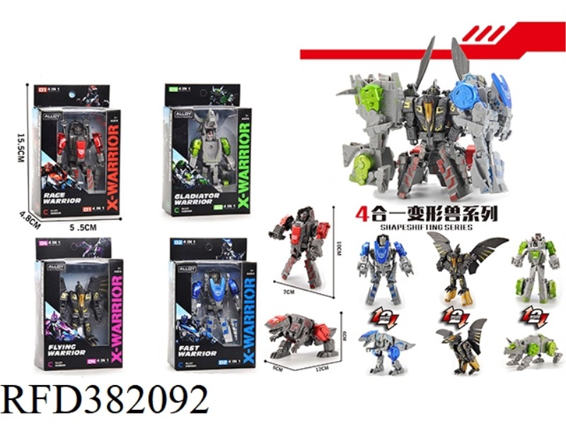 FOUR-IN-ONE TRANSFORMING BEAST (HUMANOID PACKAGING)