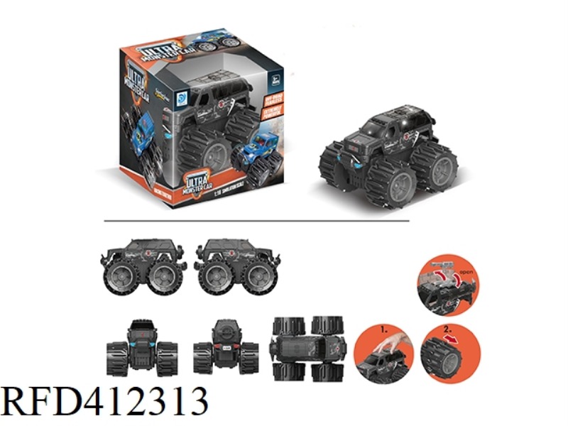 DEFORMATION WHEEL BLACK GEORGE PATTON CAR