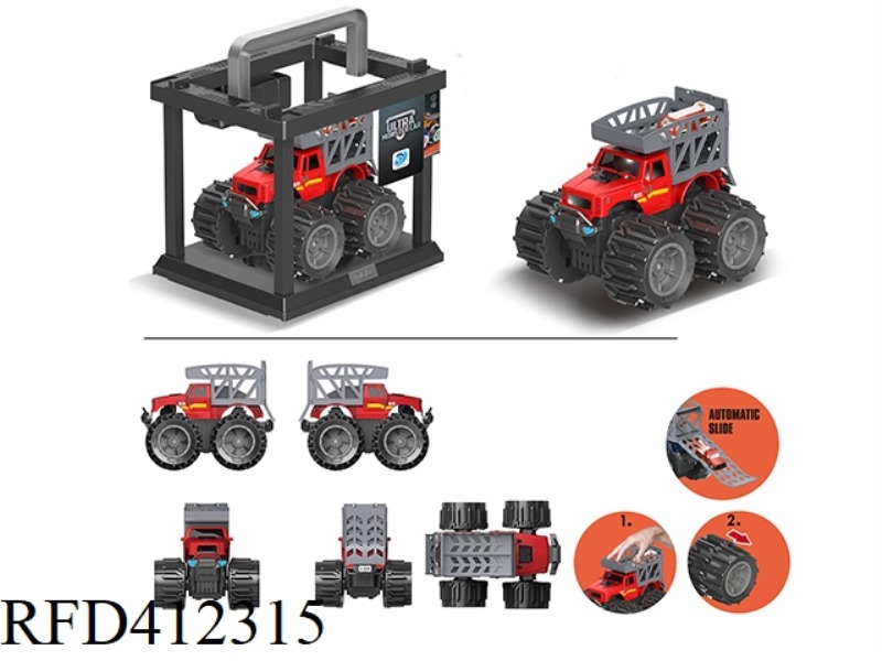 DEFORMATION WHEEL PICKUP FIRE TRUCK