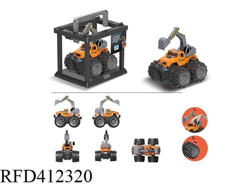 DEFORMATION WHEEL PICKUP TRUCK