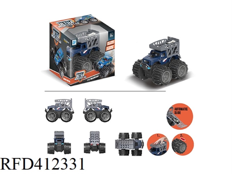 TRANSFORMATION WHEEL PICKUP POLICE TRANSPORTER