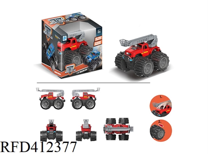 DEFORMATION WHEEL PICKUP TRUCK