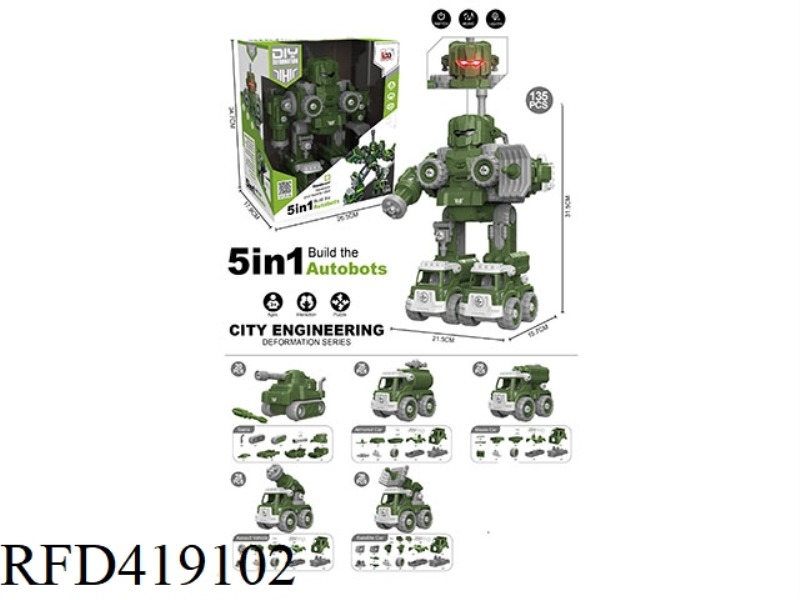 FIVE-IN-ONE DEFORMATION MILITARY SERIES
