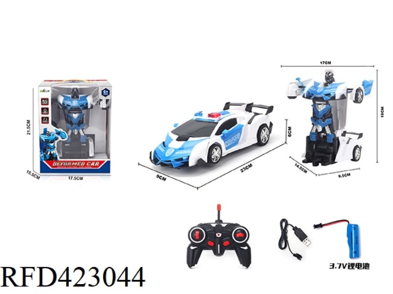 1:18 RAMBO POLICE CAR DEFORMATION ROBOT