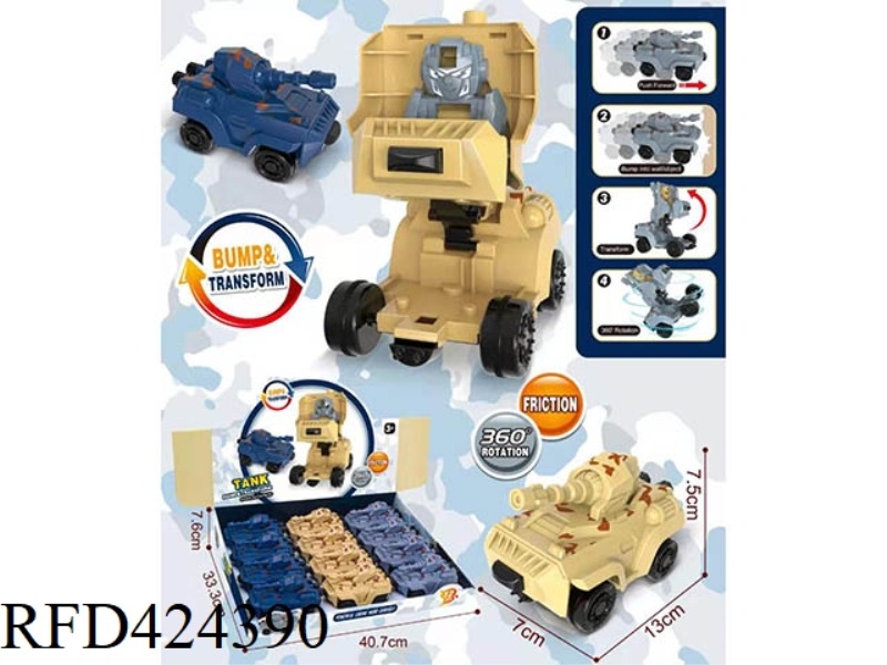 IMPACT DEFORMATION TANK CAR 12PCS